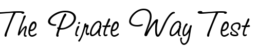 Font : Studio-Script-ITC Custom Text : The Pirate Way Test your own text here Click to download or to view this font on a tshirt that can be custom printed in Bali