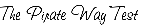 Font : StudioScriptITC Custom Text : The Pirate Way Test your own text here Click to download or to view this font on a tshirt that can be custom printed in Bali