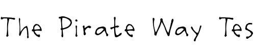 Font : Stumbeleina Custom Text : The Pirate Way Test your own text here Click to download or to view this font on a tshirt that can be custom printed in Bali