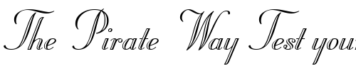 Font : Stuyvesant-ICG-Eng Custom Text : The Pirate Way Test your own text here Click to download or to view this font on a tshirt that can be custom printed in Bali