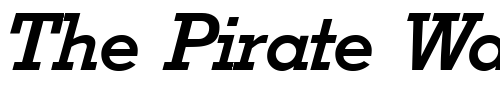 Font : Stymie-BoldItalic Custom Text : The Pirate Way Test your own text here Click to download or to view this font on a tshirt that can be custom printed in Bali