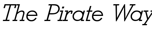 Font : StymieLight-RegularItalic Custom Text : The Pirate Way Test your own text here Click to download or to view this font on a tshirt that can be custom printed in Bali