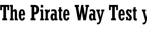 Font : StymieTMedCon Custom Text : The Pirate Way Test your own text here Click to download or to view this font on a tshirt that can be custom printed in Bali