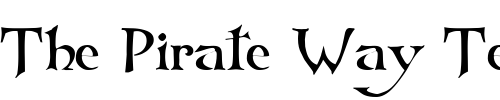 Font : Sualtim Custom Text : The Pirate Way Test your own text here Click to download or to view this font on a tshirt that can be custom printed in Bali