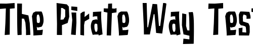 Font : Subaccuz-Normal Custom Text : The Pirate Way Test your own text here Click to download or to view this font on a tshirt that can be custom printed in Bali