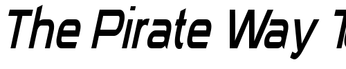 Font : Sui-Generis-Condensed-Light-Italic Custom Text : The Pirate Way Test your own text here Click to download or to view this font on a tshirt that can be custom printed in Bali