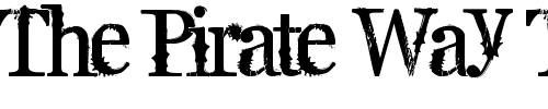 Font : Supafly-36 Custom Text : The Pirate Way Test your own text here Click to download or to view this font on a tshirt that can be custom printed in Bali