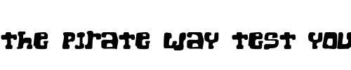 Font : Super-Chunk-Regular Custom Text : The Pirate Way Test your own text here Click to download or to view this font on a tshirt that can be custom printed in Bali