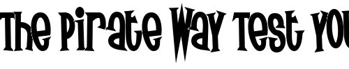 Font : Surf-Safari Custom Text : The Pirate Way Test your own text here Click to download or to view this font on a tshirt that can be custom printed in Bali