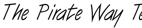 Font : Surfboard-Regular Custom Text : The Pirate Way Test your own text here Click to download or to view this font on a tshirt that can be custom printed in Bali
