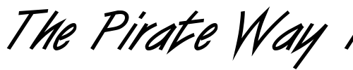 Font : Surfer-BoldItalic Custom Text : The Pirate Way Test your own text here Click to download or to view this font on a tshirt that can be custom printed in Bali