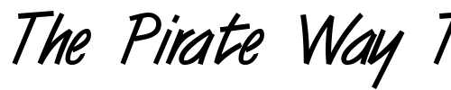 Font : SurrealDB-Bold Custom Text : The Pirate Way Test your own text here Click to download or to view this font on a tshirt that can be custom printed in Bali