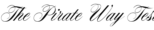 Font : SurreyScript Custom Text : The Pirate Way Test your own text here Click to download or to view this font on a tshirt that can be custom printed in Bali
