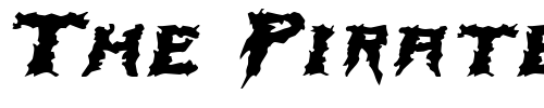 Font : SwampTerrorExtended-Italic Custom Text : The Pirate Way Test your own text here Click to download or to view this font on a tshirt that can be custom printed in Bali