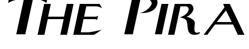 Font : SwanExtended-Italic Custom Text : The Pirate Way Test your own text here Click to download or to view this font on a tshirt that can be custom printed in Bali