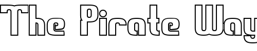 Font : Sweden-Funkis-Outlined Custom Text : The Pirate Way Test your own text here Click to download or to view this font on a tshirt that can be custom printed in Bali