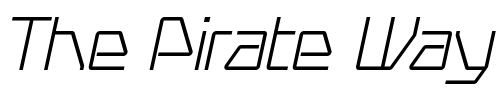 Font : Swerve-LightItalic Custom Text : The Pirate Way Test your own text here Click to download or to view this font on a tshirt that can be custom printed in Bali