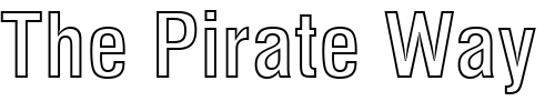 Font : Swis721-BdCnOul-BT-Bold-Outline Custom Text : The Pirate Way Test your own text here Click to download or to view this font on a tshirt that can be custom printed in Bali