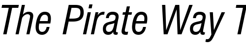 Font : Swis721-Cn-BT-Italic Custom Text : The Pirate Way Test your own text here Click to download or to view this font on a tshirt that can be custom printed in Bali