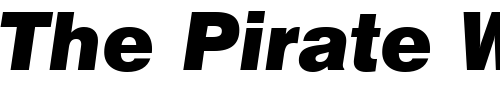 Font : Swiss-721-Greek-Black-Inclined-BT Custom Text : The Pirate Way Test your own text here Click to download or to view this font on a tshirt that can be custom printed in Bali