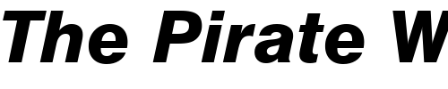 Font : Swiss-721-Heavy-Italic-BT Custom Text : The Pirate Way Test your own text here Click to download or to view this font on a tshirt that can be custom printed in Bali