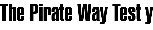 Font : Swiss-911-Extra-Compressed-BT Custom Text : The Pirate Way Test your own text here Click to download or to view this font on a tshirt that can be custom printed in Bali