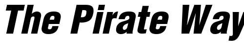 Font : Switzerland-Cond-Black-Italic Custom Text : The Pirate Way Test your own text here Click to download or to view this font on a tshirt that can be custom printed in Bali