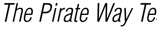 Font : Switzerland-Cond-Light-Italic Custom Text : The Pirate Way Test your own text here Click to download or to view this font on a tshirt that can be custom printed in Bali