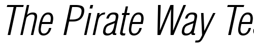 Font : SwitzerlandCondLight-Italic Custom Text : The Pirate Way Test your own text here Click to download or to view this font on a tshirt that can be custom printed in Bali