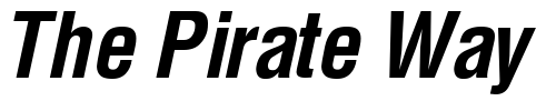 Font : SwitzerlandCondensed-Bold-Italic Custom Text : The Pirate Way Test your own text here Click to download or to view this font on a tshirt that can be custom printed in Bali
