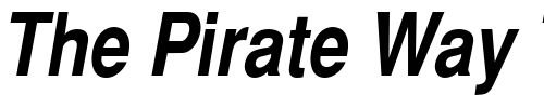 Font : SwitzerlandNarrow-Bold-Italic Custom Text : The Pirate Way Test your own text here Click to download or to view this font on a tshirt that can be custom printed in Bali