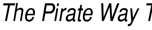 Font : SwitzerlandNarrow-Italic Custom Text : The Pirate Way Test your own text here Click to download or to view this font on a tshirt that can be custom printed in Bali
