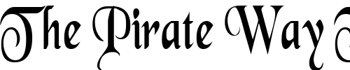 Font : SwordsmanCondensed Custom Text : The Pirate Way Test your own text here Click to download or to view this font on a tshirt that can be custom printed in Bali