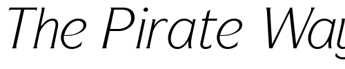 Font : Symbol-ITC-Italic Custom Text : The Pirate Way Test your own text here Click to download or to view this font on a tshirt that can be custom printed in Bali