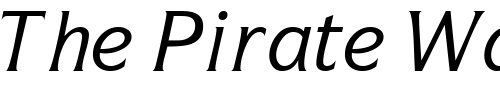 Font : SymbolBookSSi-BoldItalic Custom Text : The Pirate Way Test your own text here Click to download or to view this font on a tshirt that can be custom printed in Bali