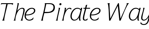 Font : SymbolBookSSi-Italic Custom Text : The Pirate Way Test your own text here Click to download or to view this font on a tshirt that can be custom printed in Bali
