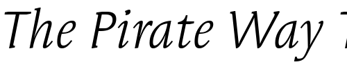 Font : Syndor-ITC-Book-Italic Custom Text : The Pirate Way Test your own text here Click to download or to view this font on a tshirt that can be custom printed in Bali