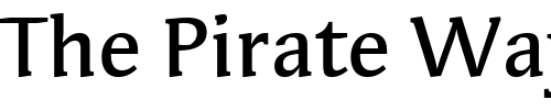 Font : SyndorITC-Medium Custom Text : The Pirate Way Test your own text here Click to download or to view this font on a tshirt that can be custom printed in Bali