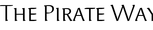Font : SyndorSCITC-Book Custom Text : The Pirate Way Test your own text here Click to download or to view this font on a tshirt that can be custom printed in Bali