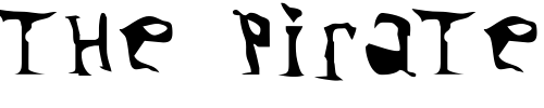 Font : TBickle Custom Text : The Pirate Way Test your own text here Click to download or to view this font on a tshirt that can be custom printed in Bali