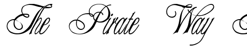 Font : TERUSKA-Regular Custom Text : The Pirate Way Test your own text here Click to download or to view this font on a tshirt that can be custom printed in Bali