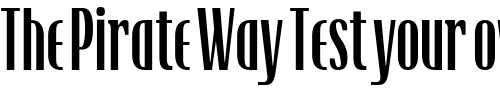 Font : TFRaincheck-Book Custom Text : The Pirate Way Test your own text here Click to download or to view this font on a tshirt that can be custom printed in Bali