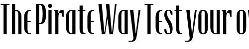 Font : TFRaincheck-Light Custom Text : The Pirate Way Test your own text here Click to download or to view this font on a tshirt that can be custom printed in Bali