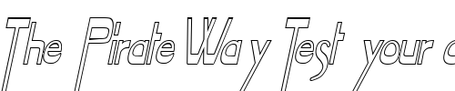 Font : Tablet-Hollow-Condensed-Italic Custom Text : The Pirate Way Test your own text here Click to download or to view this font on a tshirt that can be custom printed in Bali