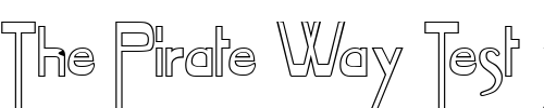 Font : Tablet-Hollow-Normal Custom Text : The Pirate Way Test your own text here Click to download or to view this font on a tshirt that can be custom printed in Bali
