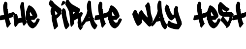 Font : Tagster Custom Text : The Pirate Way Test your own text here Click to download or to view this font on a tshirt that can be custom printed in Bali