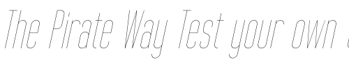 Font : Tall-Films-Fine-Oblique Custom Text : The Pirate Way Test your own text here Click to download or to view this font on a tshirt that can be custom printed in Bali