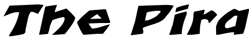Font : TalonExtended-Italic Custom Text : The Pirate Way Test your own text here Click to download or to view this font on a tshirt that can be custom printed in Bali