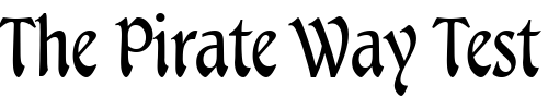 Font : Tamarack-Regular Custom Text : The Pirate Way Test your own text here Click to download or to view this font on a tshirt that can be custom printed in Bali