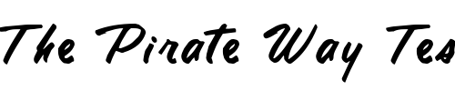 Font : Tamte-Semi-Script-Regular Custom Text : The Pirate Way Test your own text here Click to download or to view this font on a tshirt that can be custom printed in Bali